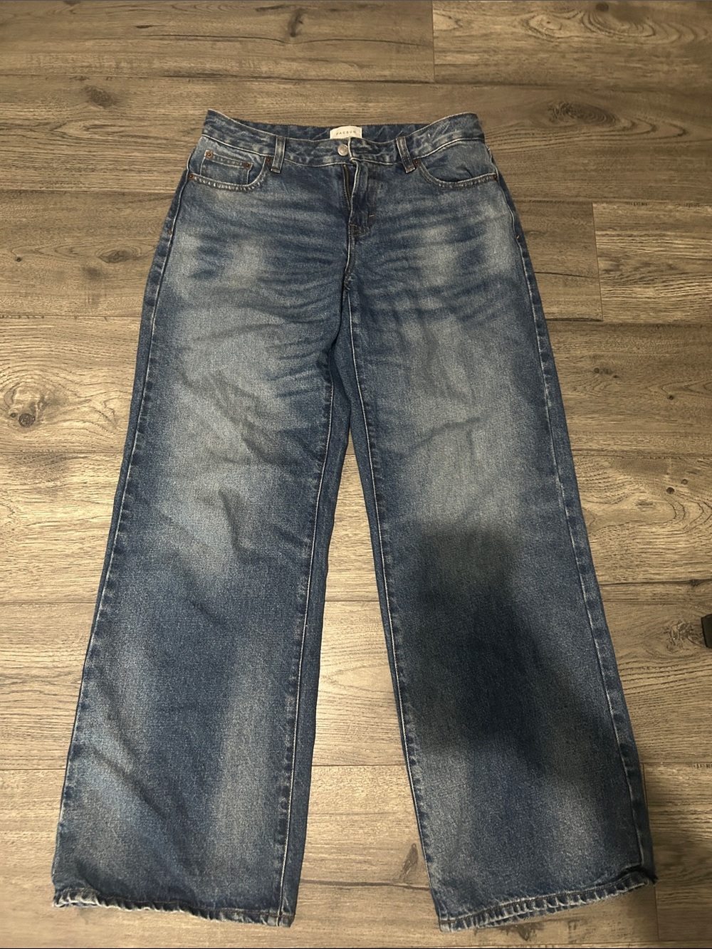 PacSun Women's Casey Low Rise BaggyWashed Blue Jeans